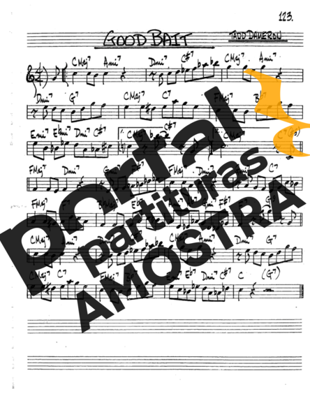 The Real Book of Jazz Good Bait partitura para Saxofone Tenor Soprano (Bb)