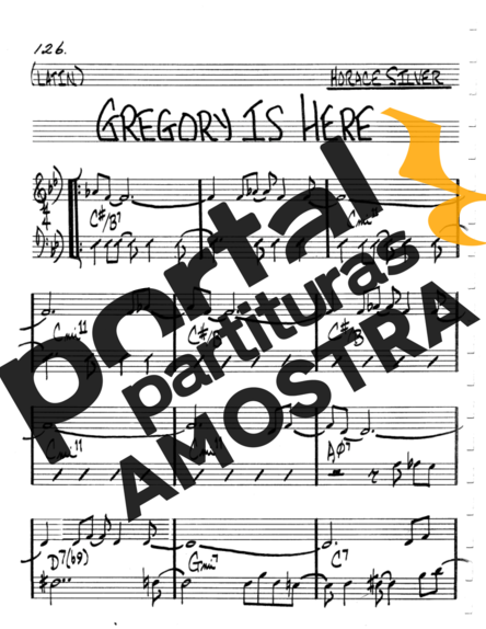 The Real Book of Jazz Gregory Is Here partitura para Flauta Transversal