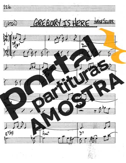 The Real Book of Jazz Gregory Is Here partitura para Saxofone Tenor Soprano (Bb)