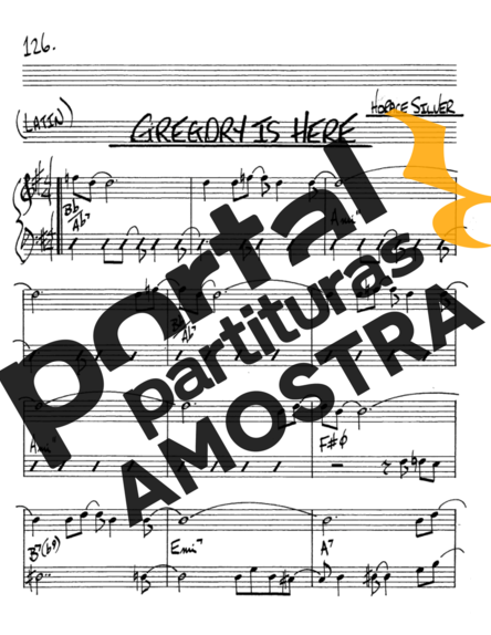 The Real Book of Jazz Gregory is Here partitura para Saxofone Alto (Eb)