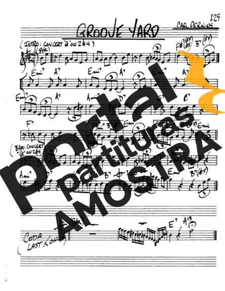 The Real Book of Jazz Groove Yard partitura para Saxofone Alto (Eb)