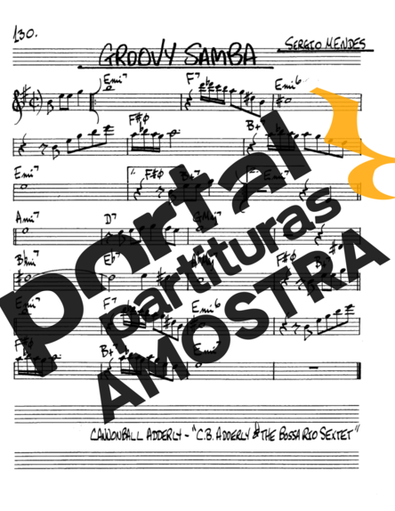 The Real Book of Jazz Groovy Samba partitura para Saxofone Alto (Eb)