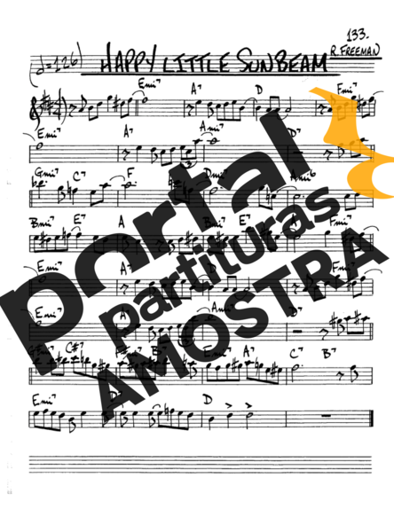 The Real Book of Jazz Happy Little Sunbeam partitura para Saxofone Alto (Eb)