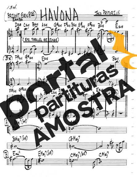 The Real Book of Jazz Havona partitura para Gaita