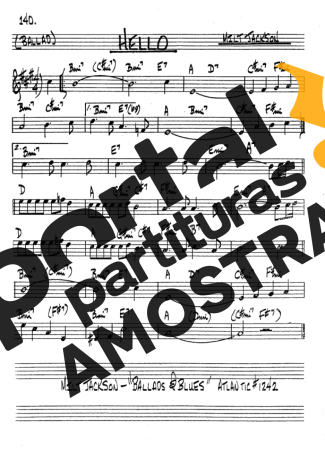 The Real Book of Jazz Hello partitura para Clarinete (Bb)