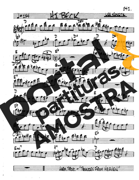 The Real Book of Jazz Hi Beck partitura para Trompete