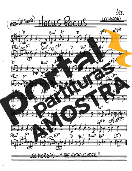 The Real Book of Jazz Hocus Pocus partitura para Saxofone Alto (Eb)
