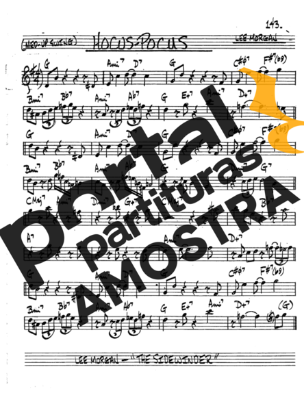 The Real Book of Jazz Hocus-Pocus partitura para Saxofone Tenor Soprano (Bb)