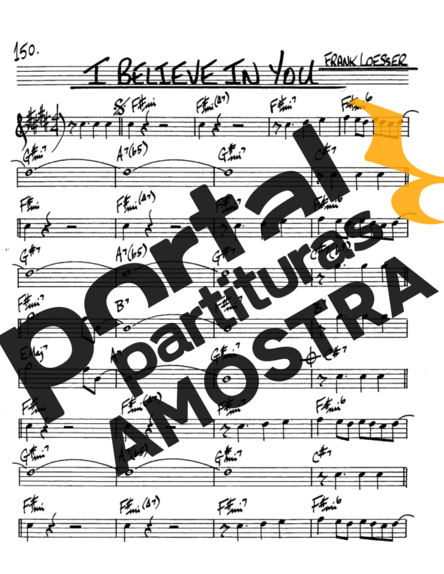 The Real Book of Jazz I Believe in You partitura para Saxofone Alto (Eb)