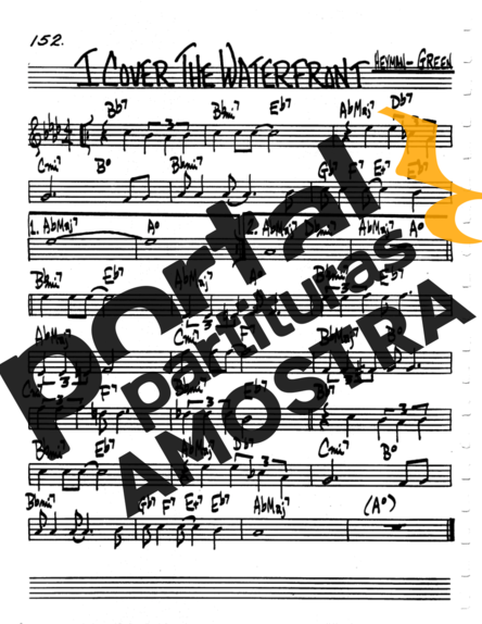 The Real Book of Jazz I Cover The Waterfront partitura para Violino