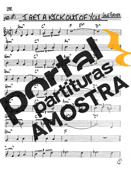The Real Book of Jazz I Get A Kick Out Of You partitura para Saxofone Tenor Soprano (Bb)