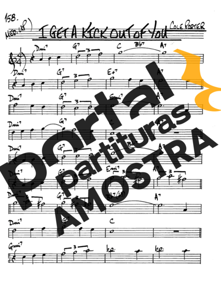 The Real Book of Jazz I Get a Kick Out of You partitura para Saxofone Alto (Eb)