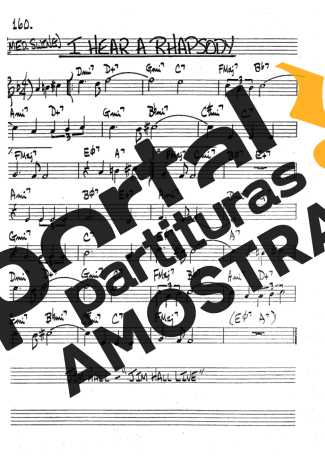 The Real Book of Jazz I Hear A Rhapsody partitura para Clarinete (Bb)