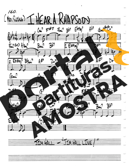 The Real Book of Jazz I Hear A Rhapsody partitura para Flauta Transversal