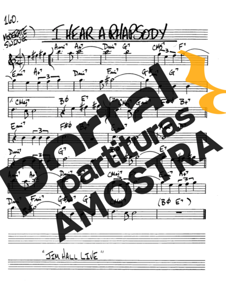 The Real Book of Jazz I Hear a Rhapsody partitura para Saxofone Alto (Eb)