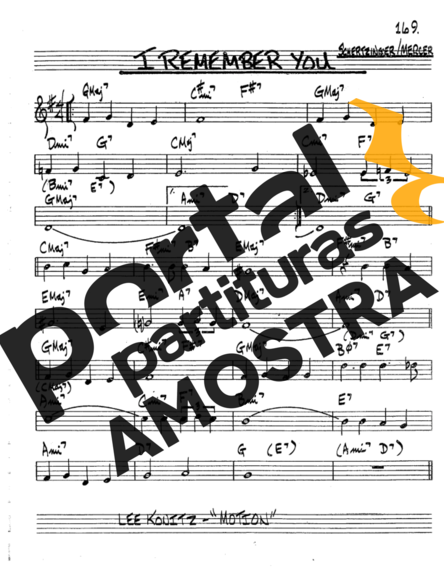 The Real Book of Jazz I Remember You partitura para Trompete