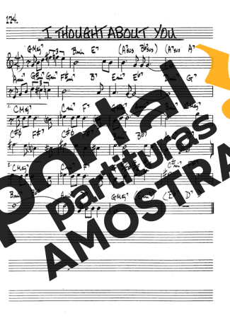 The Real Book of Jazz I Thought About You partitura para Clarinete (Bb)