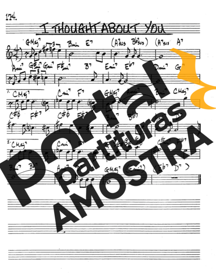 The Real Book of Jazz I Thought About You partitura para Trompete