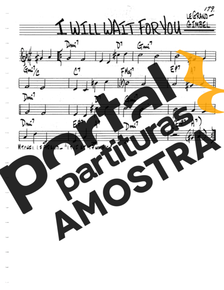 The Real Book of Jazz I Will Wait For You partitura para Flauta Transversal