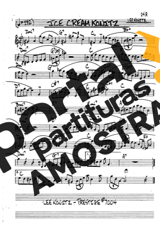 The Real Book of Jazz Ice Cream Konitz partitura para Clarinete (Bb)