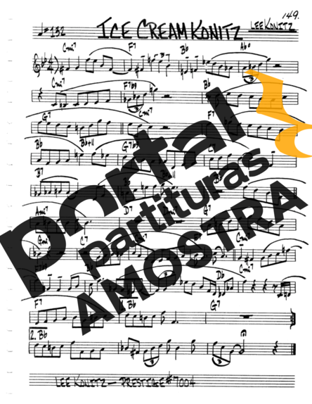 The Real Book of Jazz Ice Cream Konitz partitura para Clarinete (C)