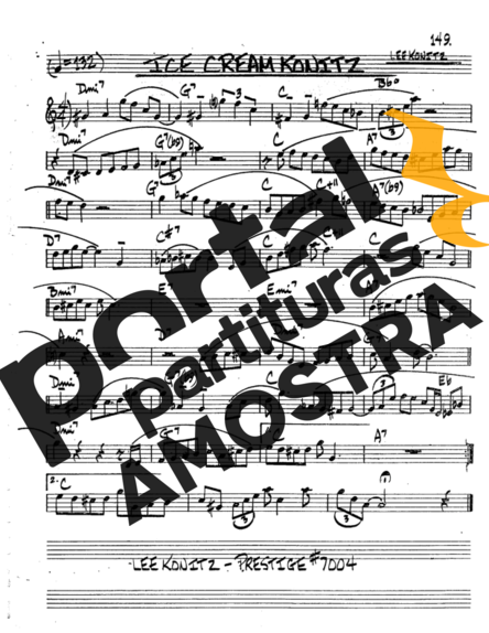 The Real Book of Jazz Ice Cream Konitz partitura para Trompete