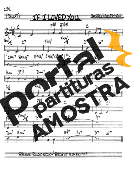 The Real Book of Jazz If I Loved You partitura para Trompete