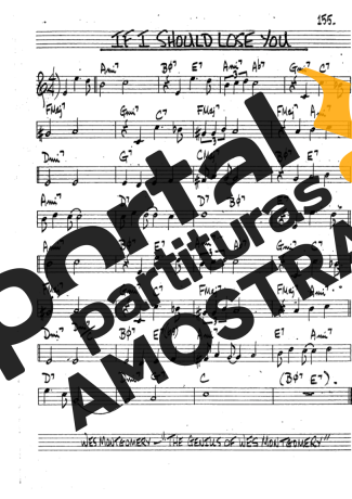 The Real Book of Jazz If I Should Lose You partitura para Clarinete (Bb)
