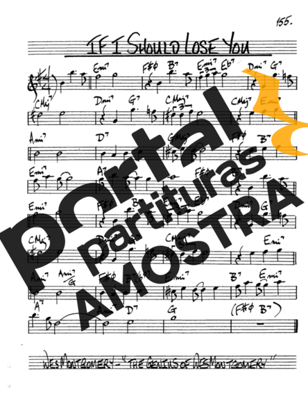 The Real Book of Jazz If I Should Lose You partitura para Saxofone Alto (Eb)