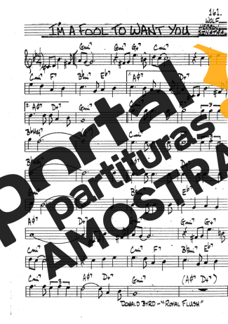 The Real Book of Jazz Im A Fool To Want You partitura para Clarinete (Bb)