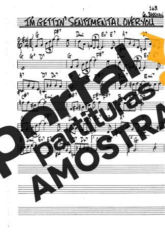 The Real Book of Jazz Im Gettin Sentimental Over You partitura para Clarinete (Bb)