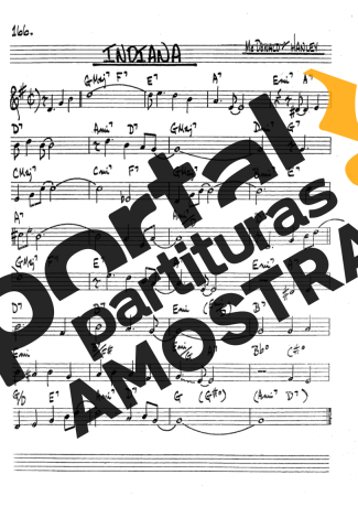 The Real Book of Jazz Indiana partitura para Clarinete (Bb)