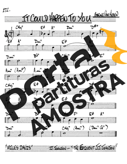 The Real Book of Jazz It Could Happen To You partitura para Saxofone Alto (Eb)