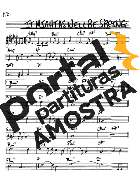 The Real Book of Jazz It Might As Well Be Spring partitura para Saxofone Alto (Eb)