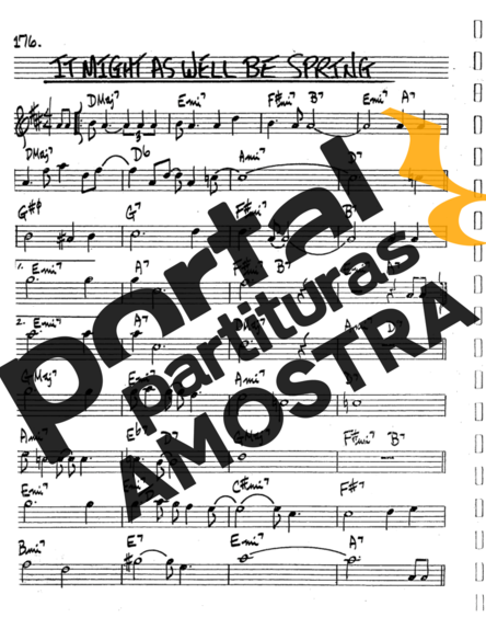 The Real Book of Jazz It Might As Well Be Spring partitura para Saxofone Tenor Soprano (Bb)