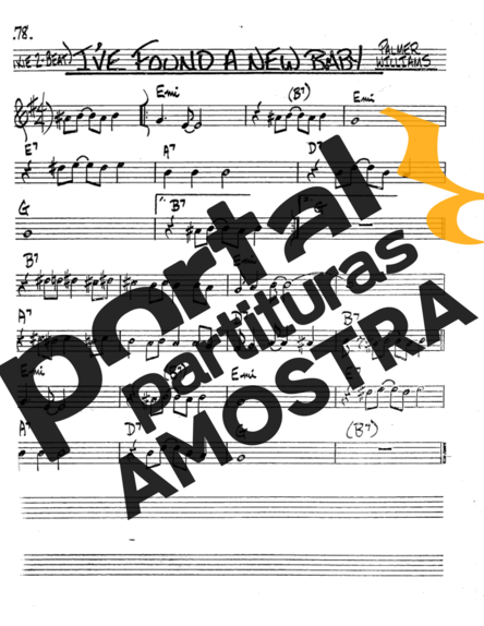 The Real Book of Jazz Ive Found A New Baby partitura para Saxofone Tenor Soprano (Bb)