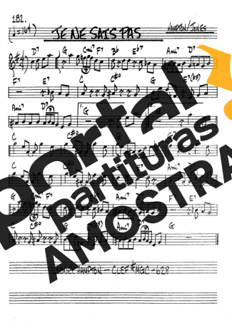 The Real Book of Jazz Je Ne Sais Pas partitura para Clarinete (Bb)