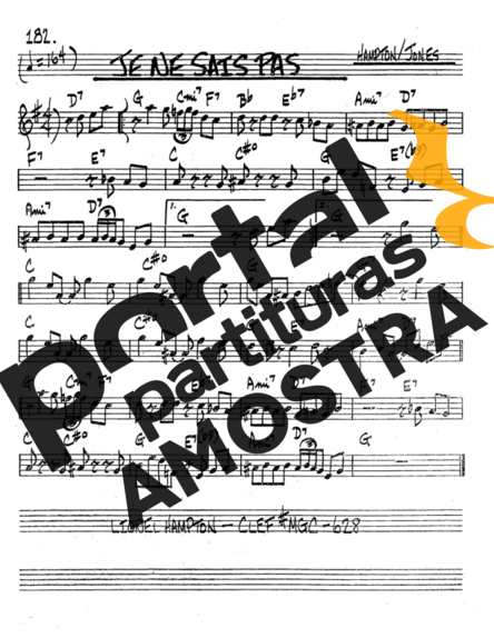 The Real Book of Jazz Je Ne Sais Pas partitura para Saxofone Tenor Soprano (Bb)