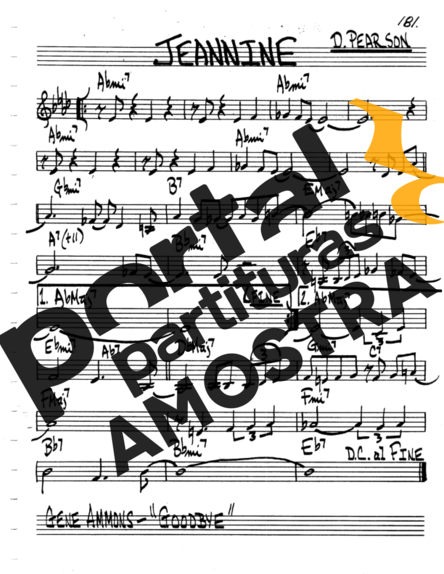 The Real Book of Jazz Jeannine partitura para Flauta Transversal