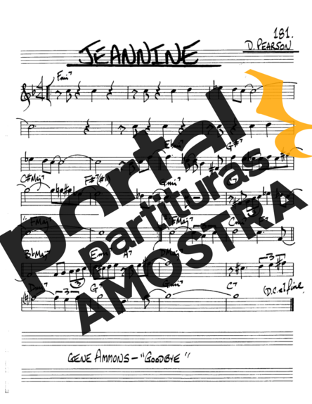 The Real Book of Jazz Jeannine partitura para Saxofone Alto (Eb)