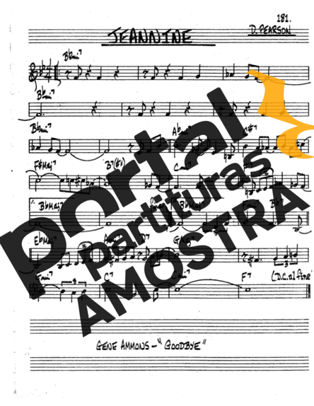 The Real Book of Jazz Jeannine partitura para Saxofone Tenor Soprano (Bb)