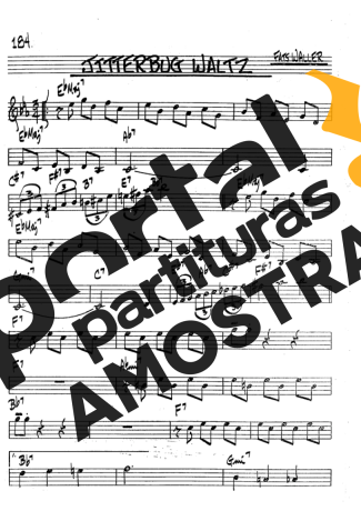 The Real Book of Jazz Jitterbug Waltz partitura para Clarinete (Bb)