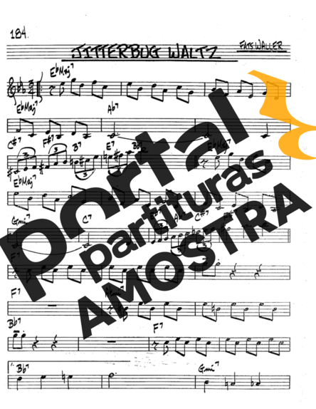 The Real Book of Jazz Jitterbug Waltz partitura para Saxofone Tenor Soprano (Bb)
