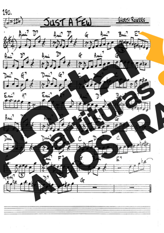 The Real Book of Jazz Just A Few partitura para Clarinete (Bb)