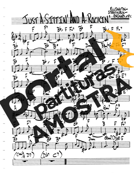 The Real Book of Jazz Just A Sittin And A Rockin partitura para Flauta Transversal