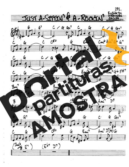 The Real Book of Jazz Just A Sittin & A Rockin partitura para Trompete