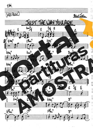 The Real Book of Jazz Just The Way You Are partitura para Clarinete (Bb)