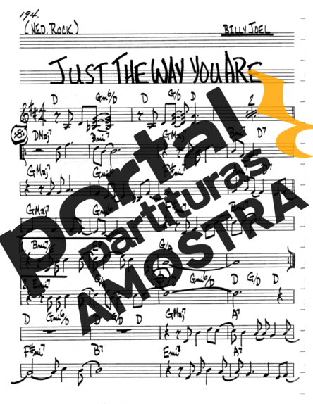 The Real Book of Jazz Just The Way You Are partitura para Clarinete (C)