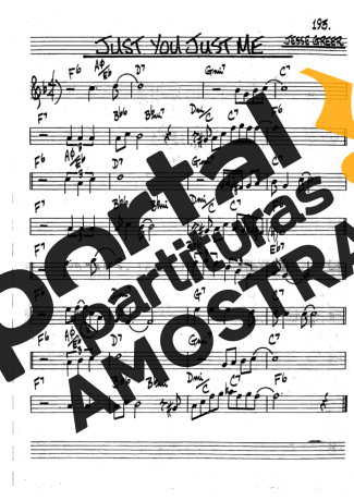 The Real Book of Jazz Just You Justo Me partitura para Clarinete (Bb)