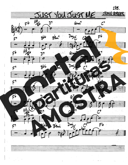 The Real Book of Jazz Just You Justo Me partitura para Trompete